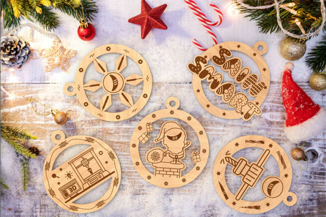 Christmas Ornaments with laser engraver