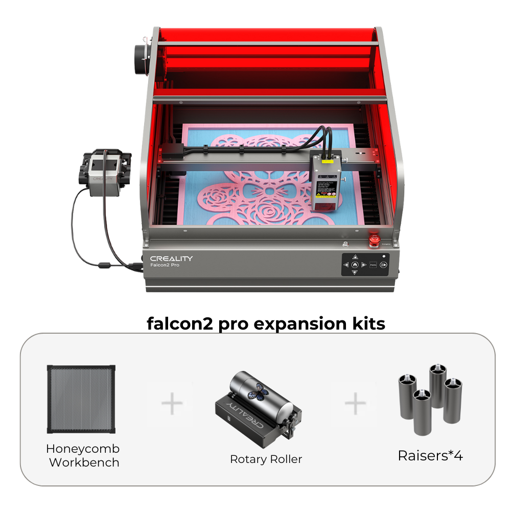 Falcon2 Pro 22W Enclosed Laser Engraver and Cutter Bundle - Perfect for Bottle Engraving