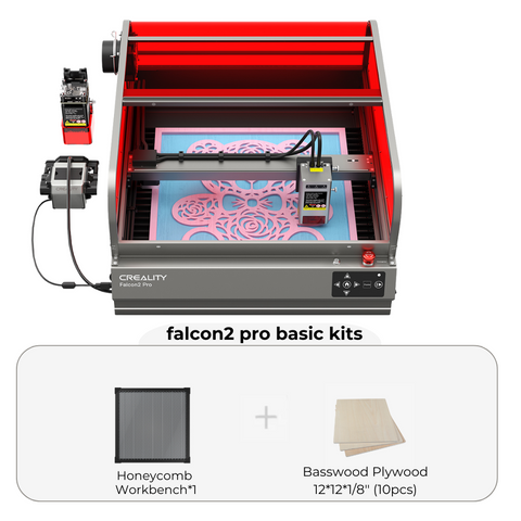 Falcon2 Pro 40W Enclosed Laser Engraver and Cutter Bundle Packages