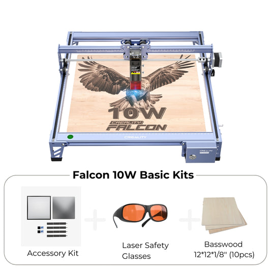 10W CR-Laser Falcon and Falcon pro Engraver Bundle Basic Kits