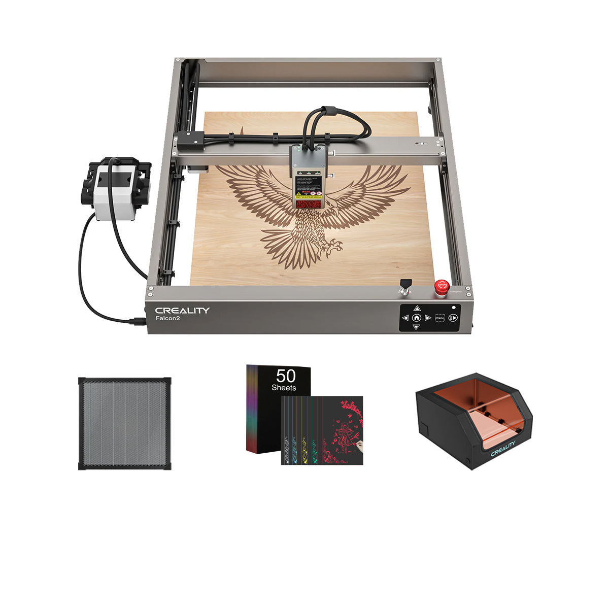 Falcon2 12W Laser Engraver and Cutter Protection Engraving Kits