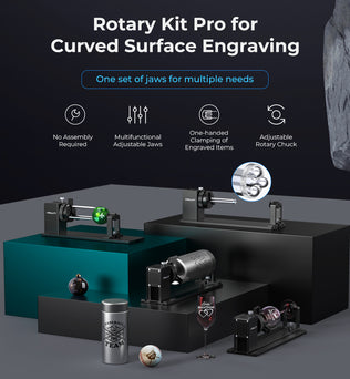 Rotary Kit Pro for Curved Surface Engraving