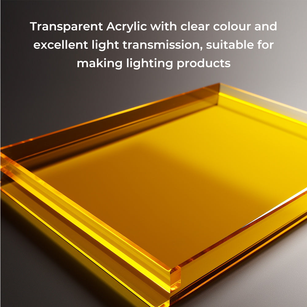 Three Colors Transparent Acrylic Sheets / 10 PCS