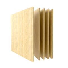 Natural Bamboo Board 8x8x1/8'' for Laser Engraver and Cutter - 10pcs