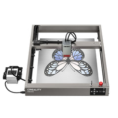 A metal frame with a butterfly, intricately shaped using a CrealityFalcon Falcon2 22W Laser Engraver and Cutter, perfect for crafts.