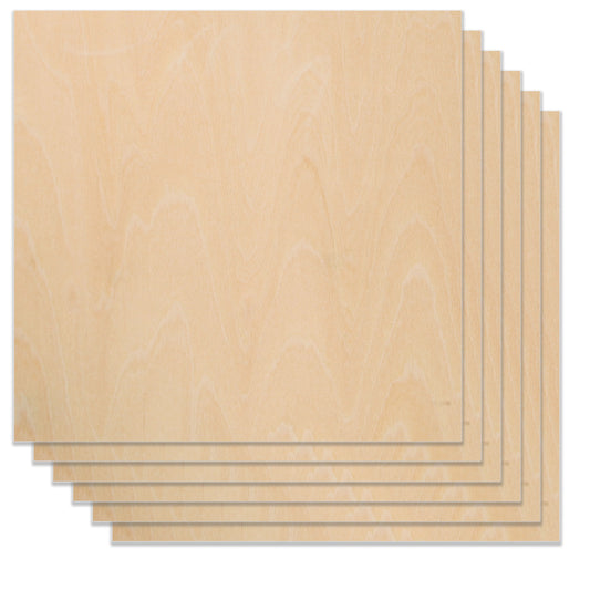 6pcs A4 Basswood Plywood 1/8" x 8.27" x 11.69" for Laser Engraving 1600