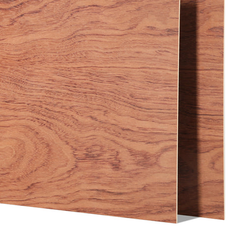 Bubinga Brazilian Rosewood Plywood Sheets 11.8" x 11.8" for Laser Engraving and Cutting - 6pcs