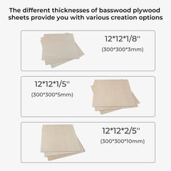 Falcon Series Basswood Plywood Sheets