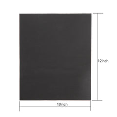 Leather Repair Patch Self 10x12" for Laser Engraving and Cutting - Pack of 4pcs-Black