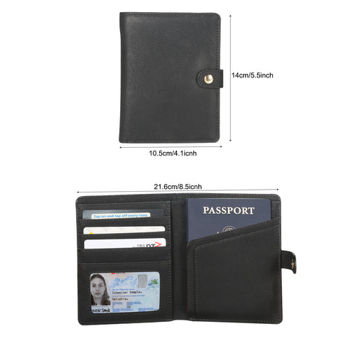 Personalized Leather Passport Holder Travel Wallet and Luggage Tag Set for Falcon Laser Engraving