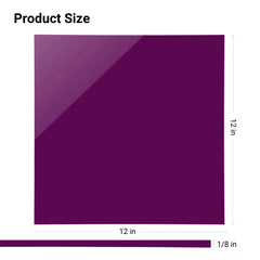 Purple Acrylic Sheets for Laser Engraving 12"*12” *1/8” - 3pcs